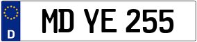 Trailer License Plate